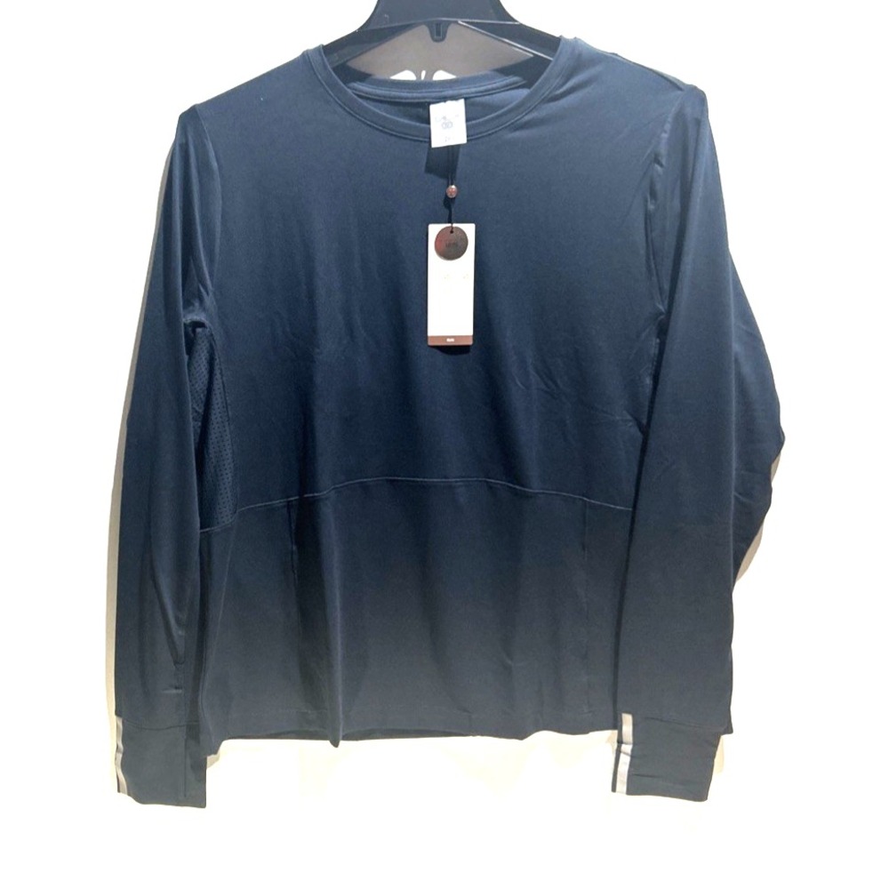 Calia Womens 2X Darker Ardosia Slate‎ Run Long & Lean Long Sleeve WAX13036WP NWT
